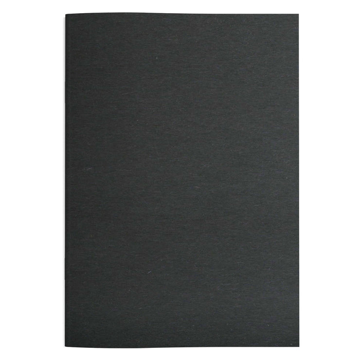 A4 Portrait Sketchbook | 140gsm White Cartridge, 20 Leaves | Stapled Laminated Black Cover