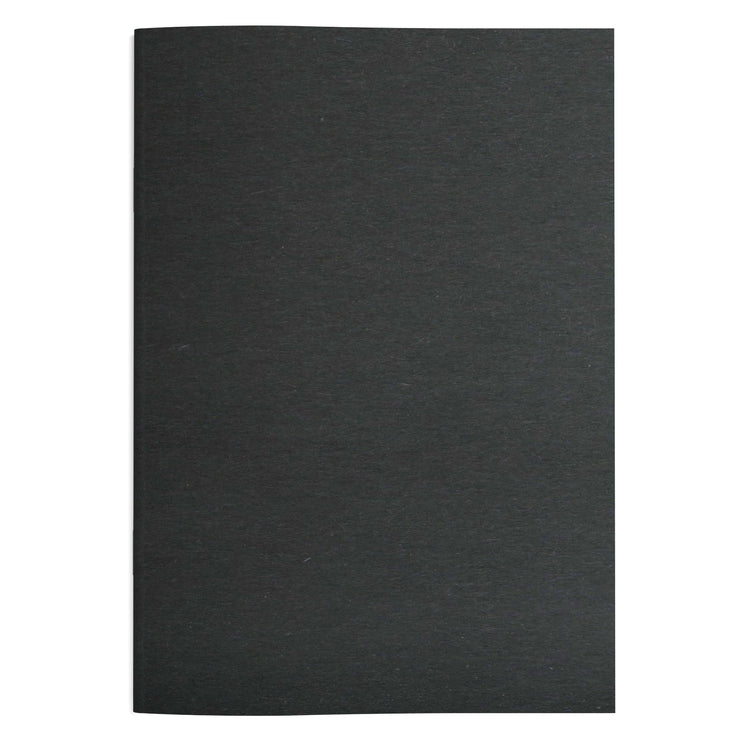 A5 Portrait Sketchbook | 140gsm White Cartridge, 20 Leaves | Stapled Laminated Black Cover