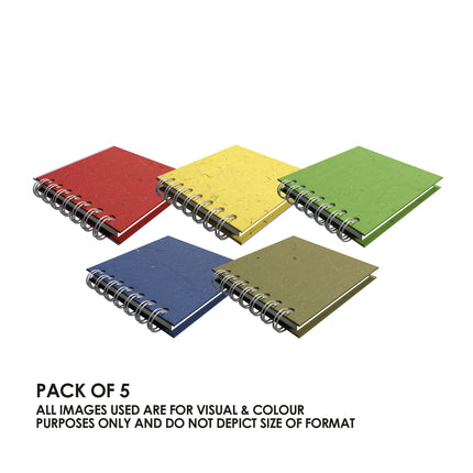 A5 Posh Notebook 80gsm Lined Paper 70 Leaves (Pack of 5)