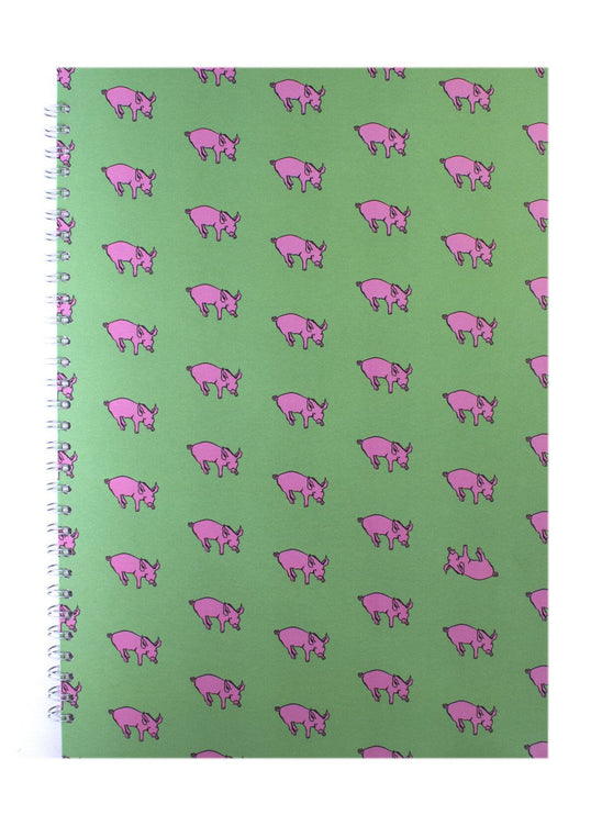 A3 Posh Patterned Cappuccino Pig -  Brown 180 gsm Cartridge Paper 30 leaves Portrait