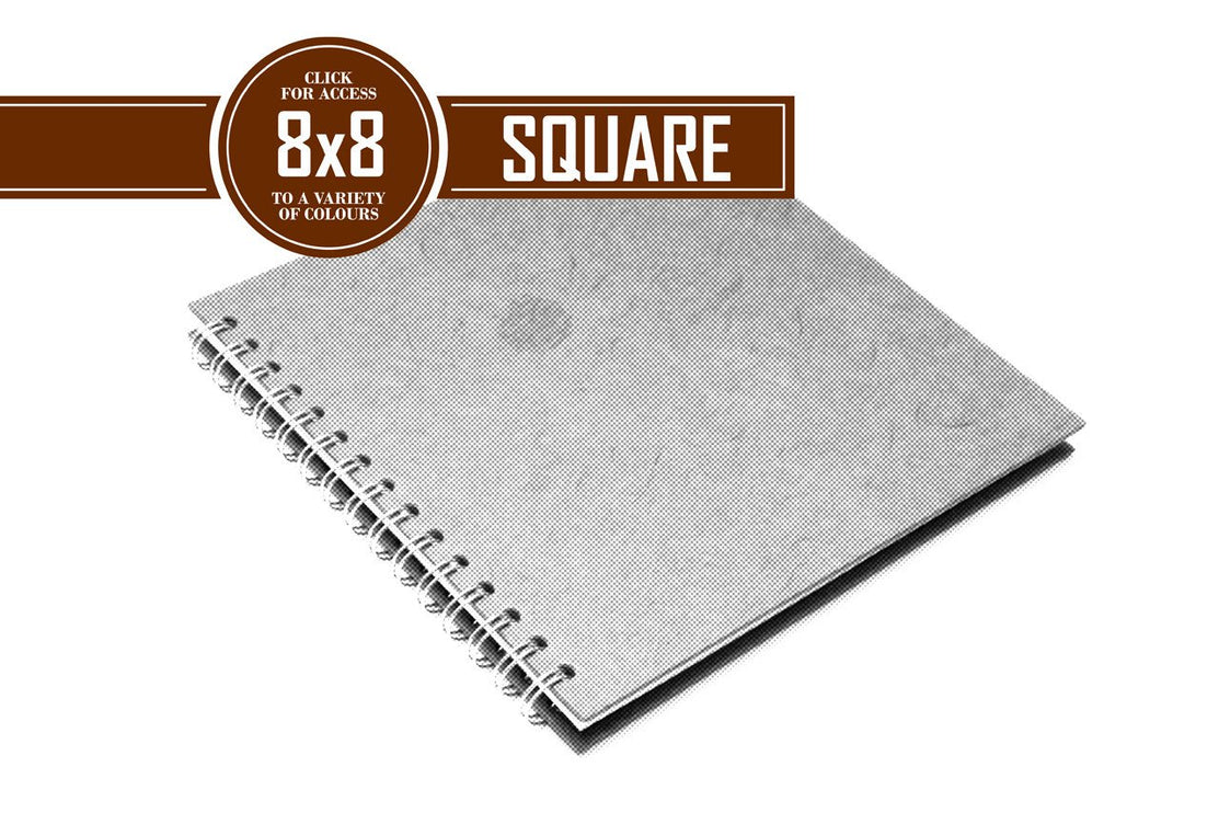 8x8 Posh Eco Thick Display Book Black 270gsm Paper 25 Leaves