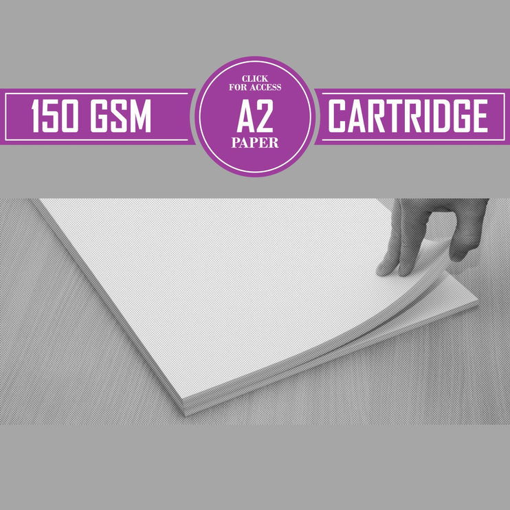 A2 150gsm White Cartridge Paper (Pack of 200 Sheets)