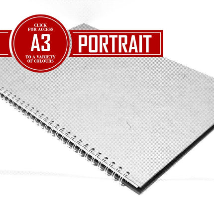 A3 Posh Patterned Fat White 150gsm Cartridge Paper 70 Leaves Portrait