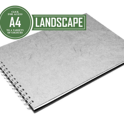A4 Landscape Scrapbook | Recycled Black Paper, 20 Leaves