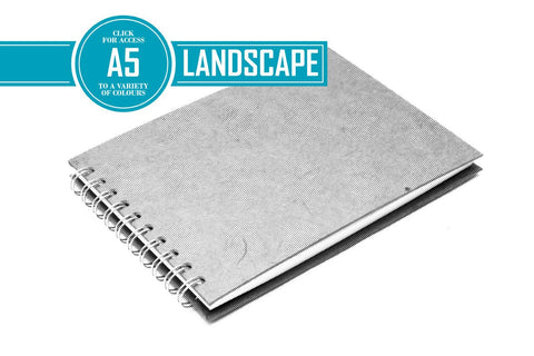 A5 Posh Eco BLACK 150gsm Cartridge Paper 35 Leaves Landscape (Pack of 5)