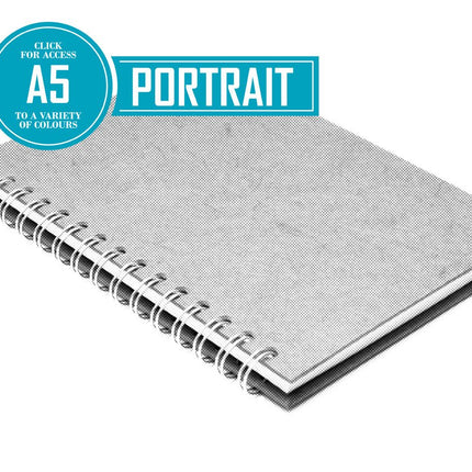 A5 Classic Patterned Notebook 80gsm Lined Paper 70 Leaves Portrait